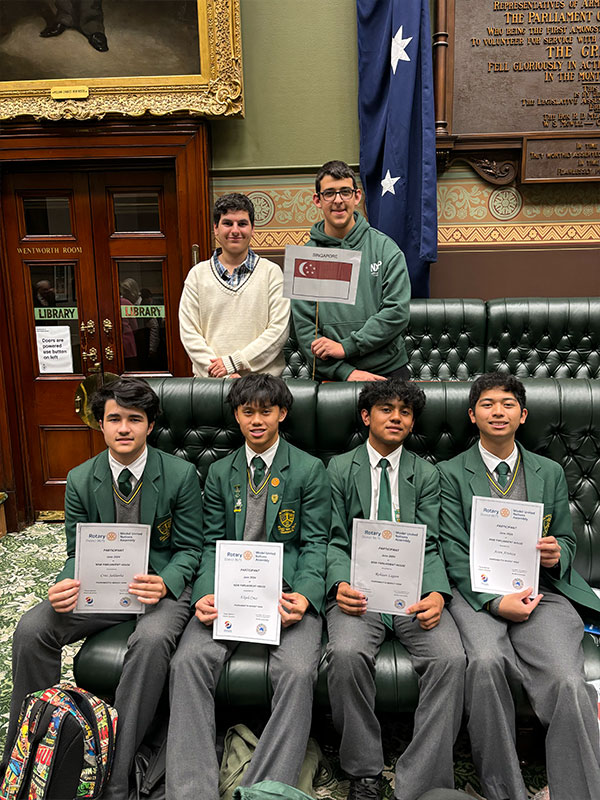 Parramatta Marist students at Model United Nations Assembly